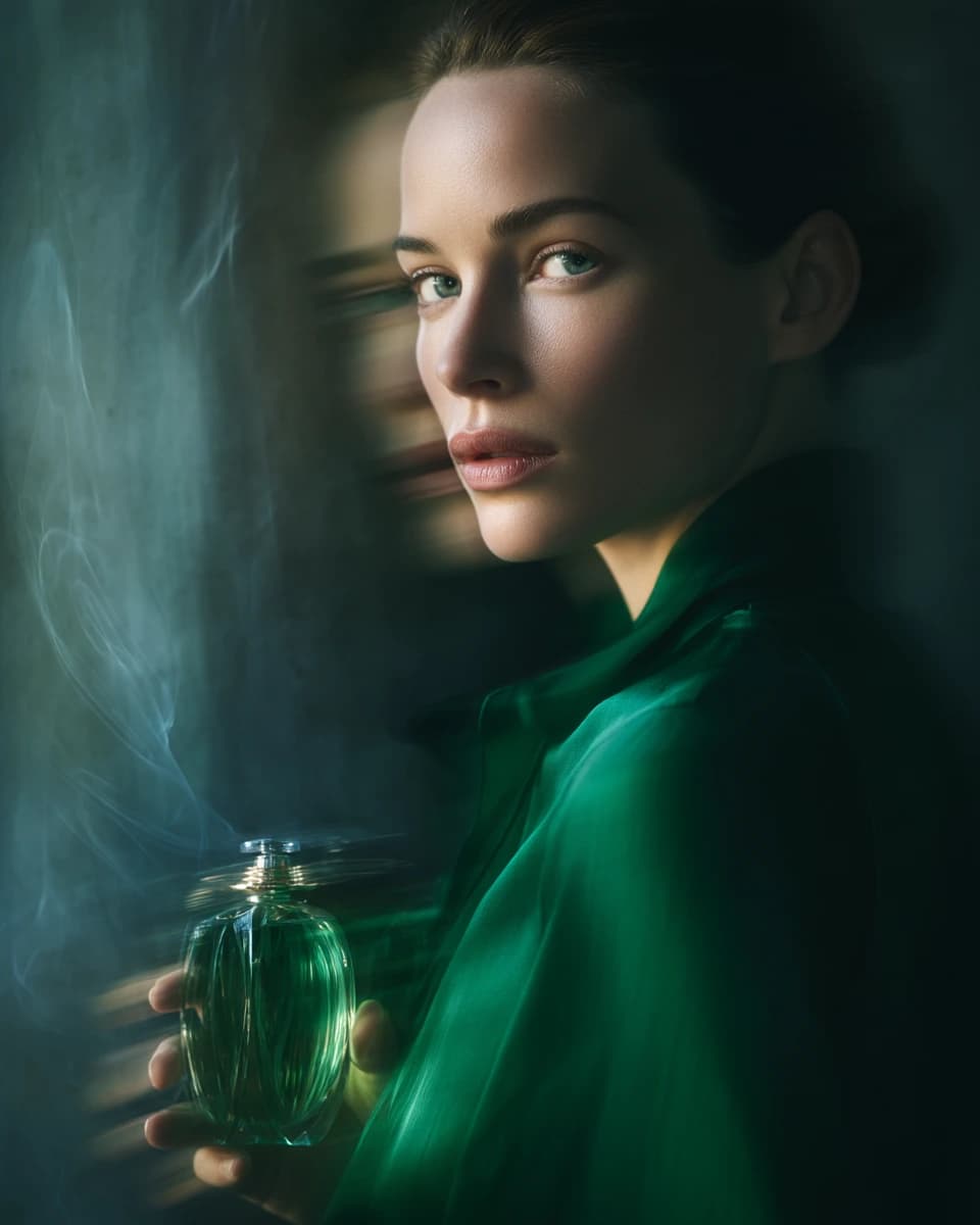 Fragrance-Lit Portrait