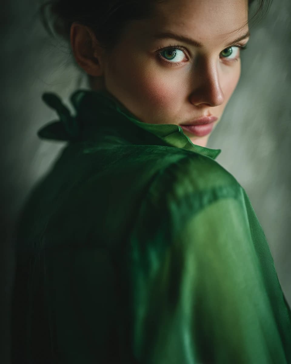 Emerald Gaze Portrait