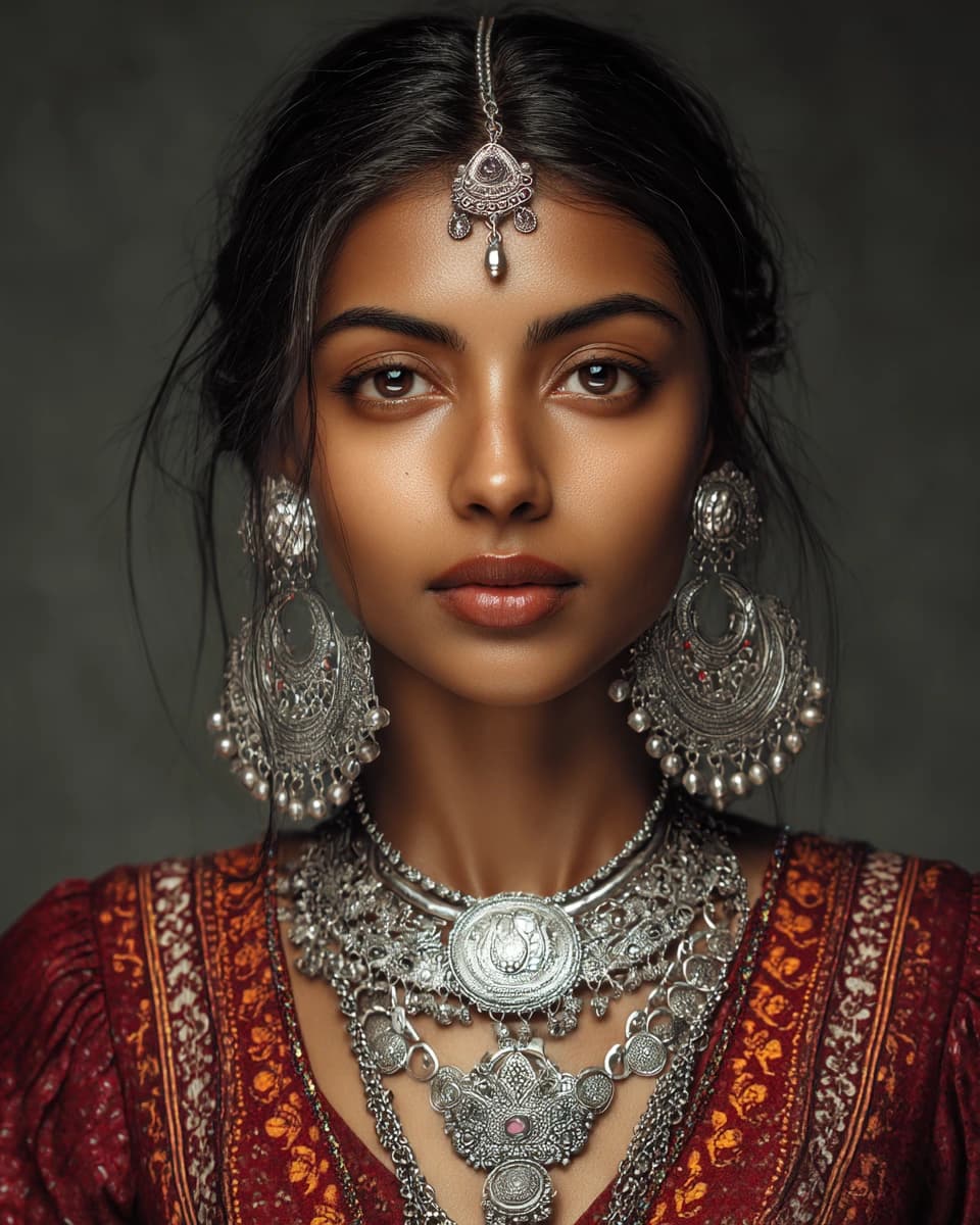 Jewelry-Centered Indian Beauty
