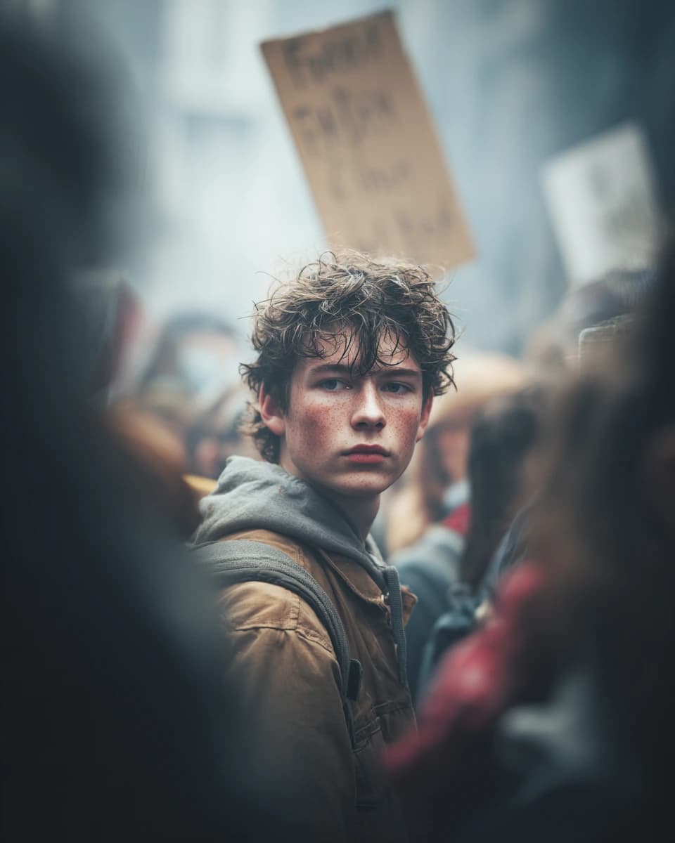 Unfiltered Protest Portrait