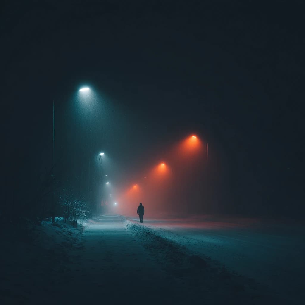 Midnight Snow Walk